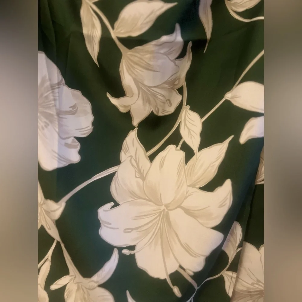 NWT MANGO Floral Faux Wrap Skirt